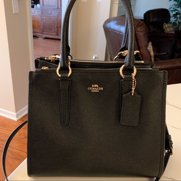 Coach Handbags - SOLD - COACH Crosby Leather Tote in Black - Excellent Condition